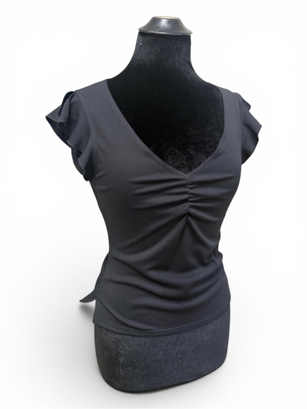 Y2K BCBG Paris Flutter Sleeved Blouse